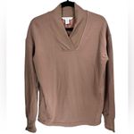 Athleta Clarity Size XS Brown V Neck Pullover Sweatshirt Long Sleeve Athleisure Photo 5