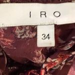 IRO Wine Red Long Sleeve Bell maxi dress Photo 14