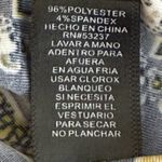 Mlle Gabrielle Mille Gabrielle Women’s Boho Midi Dress Lace-Up V-Neck Yellow Navy Plus Size 2X Photo 6