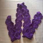 Handmade Scalloped Scarf, Purple Photo 1