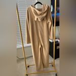Gently worn teddy bear hoodie pajama onesie Tan Size XL Photo 1