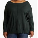 Adrianna Papell Hunter Green Center Seam Sweater Size 1X NWOT Photo 1