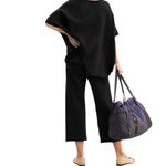 Frank & Eileen  Black Malibu Travel Set Size Medium NEW With tags MSRP 386.00 Photo 1