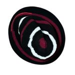 Wayan natural wear cotton knit woven stripe bucket hat Black Photo 2