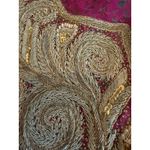 Handmade Vintage Embroidered Jacket Womens Zari Work Boho Ethnic Floral 90s See Measureme Photo 7