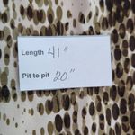 Ellen Tracy  Brown Snakeskin Print Dress Size Medium Wedding Guest Dress Photo 9