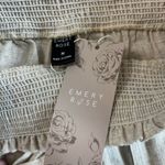 NWT Emery Rose Women's Medium Linen Blend Joggers Tan Stretch Waist Photo 1