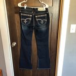 Rock Revival  Jazlyn Size 29 Boot Cut Jeans Dark Wash Blingy Pocket Western Photo 1