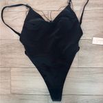 Siempre‎ Golden Taurus Black Women's Swimsuit with Rhinestones size Small Photo 3