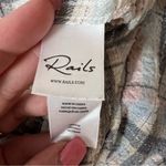 Rails  Brady Button Up Shirt Gauzy Slouchy Sky Haze Plaid Pastel Long Sleeve Sz M Photo 10