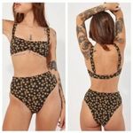 Thrills New! Set! Free People x ‎ black daisy high waist bikini, US size S Photo 4