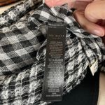 Ted Baker  London Penny Gingham Frill Ruffle Scarf black and white 40“ square Photo 10