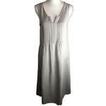 Malvin Hamburg Germany Grey Linen Midi Tank Dress Size M Photo 35