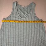 Caution to the Wind  Women's Sleeveless Midi Dress Green White.  B11 Photo 11