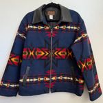 Pendleton VTG  Originals Southwestern Wool Zip Jacket in Blue XL Photo 0