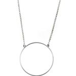 Lele Sadoughi  silver Circle Necklace  msrp $49 Photo 0