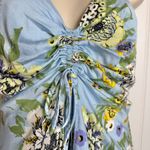 Free People Happy Heart blue floral sundress mini dress size XS H40 Photo 4