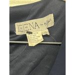 Mac Duggal Sz 0 Midnight Blue V-Neck Ruched Jersey Cap Sleeve Gown high slit Photo 5