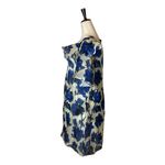 Anthropologie WHIT By  Blue And White Floral Print Silk Edie‎ Rose Dress Size L Photo 6