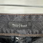 White House | Black Market Blanc Gray Cotton Low Rise Zip Fly Jean Shorts Size 4 Photo 3