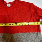 A New Day Women's Color Block Cardigan Open Front Orange/grey/burgundy SZ S Photo 4