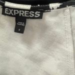 EXPRESS  Size 8 Black White Bodycon Back Zipper Graphic Bold Photo 6