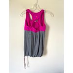 Lululemon  Padded Elastic Waist Loose Tank Top Pink Gray Size 4 Photo 1