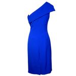 Vince Camuto  Blue One Shoulder Ruched Women’s Dress Size 6 Photo 4