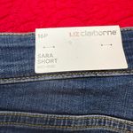 Liz Claiborne  Sara  Women’s Mid Rise Short Size 16P NEW Color Blue Solid Photo 7