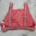 Sanctuary Modern Kitty Keyhole High Neck Bikini Top Size L Bright Peachy Stripe Photo 3