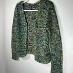 CABO Open Front Cardigan Cozy Chunky Knit Blue Green Mohair Women’s Size Small Photo 6