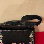 Vintage 1980’s Hand Beaded Black with Zip Closure Handbag Photo 1