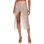 Poster Girl Rhinestone Syphera Skirt in Aperol Spritz XSmall New Women Chainmail Photo 3