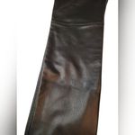 ZARA Pants Womens Medium Black Faux Leather Skinny Leg Moto High Waist Vegan S Photo 5