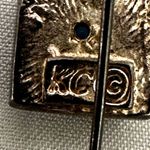Kenneth Cole blue and silver tone square earrings Photo 7
