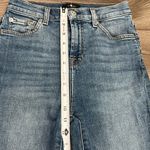 7 For All Mankind High Waist Slim Kick Stretch Crop Blue Jeans Size 26 Photo 10