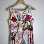 Siri 6 Fit N Flair Sleeveless Dress Floralbird Print CP4029‎ Pink Photo 1