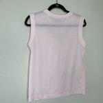 80s Pink Sleeveless Top Lace Pearl Applique Sz Medium Photo 6