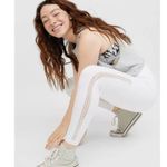 Aerie NWOT White Side Braided Cut Out High Waisted Leggings Photo 1