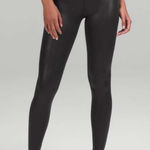 Lululemon Align High Rise Pants Leggings Shine Radiant Foil Black Size 2 NWT Photo 0