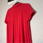 J. Jill Button Up Shirt Dress Collared Pink Pima Cotton Size Medium Knee Length Photo 6