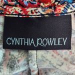 Cynthia Rowley  Red and Blue Paisley Mini Shift Dress Size Medium Paisley Dress Photo 7