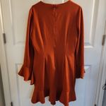 Gianni Bini  The In Crowd Bell Sleeve Ruffle Sophie Mini Dress burnt orange 12 Photo 4
