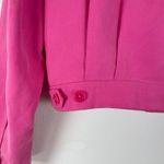 Ralph Lauren Lauren ‎ Women's S Pink 100% Silk Jacket Full Zip Lightweight Spring Photo 7