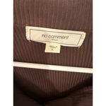 No Comment No‎ Comment Brown Ribbed Long Sleeve Mini Dress with Drawstring - L Photo 2