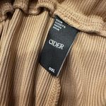 Cider Elegant Tan Wide-Leg Pants  size 0x no flaws ribbed Photo 2