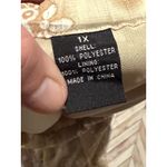 New York City Design Co pleated floral print midi skirt elastic waist women 1X Tan Photo 4