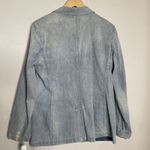 Lauren Ralph Lauren Denim Blazer Women 12 Preppy Chic Boho Business Jacket Blue Photo 3