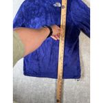 The North Face  Jacket Womens Medium Purple Pink Fleece Full Zip Outdoors flaw*** Photo 9