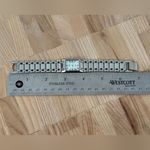 Speidel Ladies Watch Rectangular Pearl Dial Stainless Bracelet and Case White Photo 11